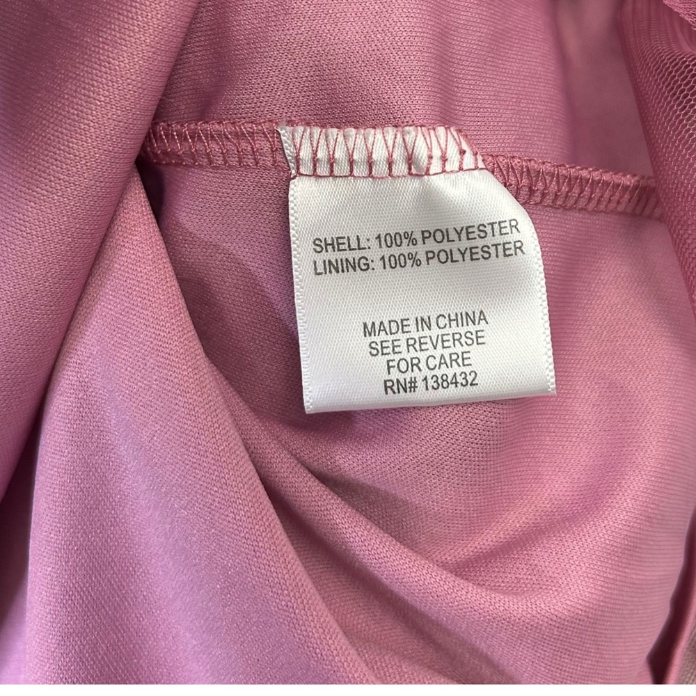 Modcloth Mesh Tulle Skirt Women's Size 1X‎ Mauve Pink Pull On Waist - Picture 6 of 8